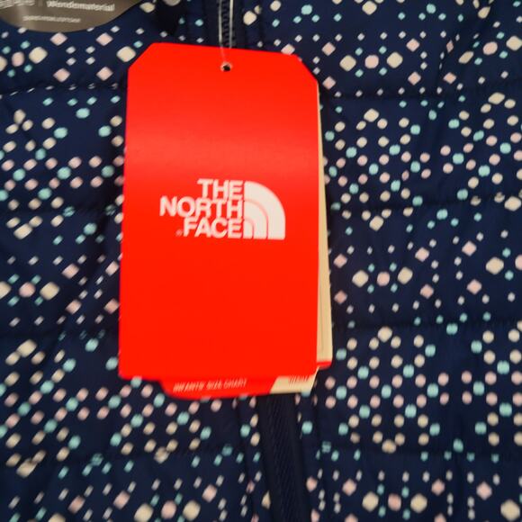 NEW THE NORTH FACE Girl's 12-18 months Reversible Mossbud Swirl Blue Sparkle - Picture 6 of 13